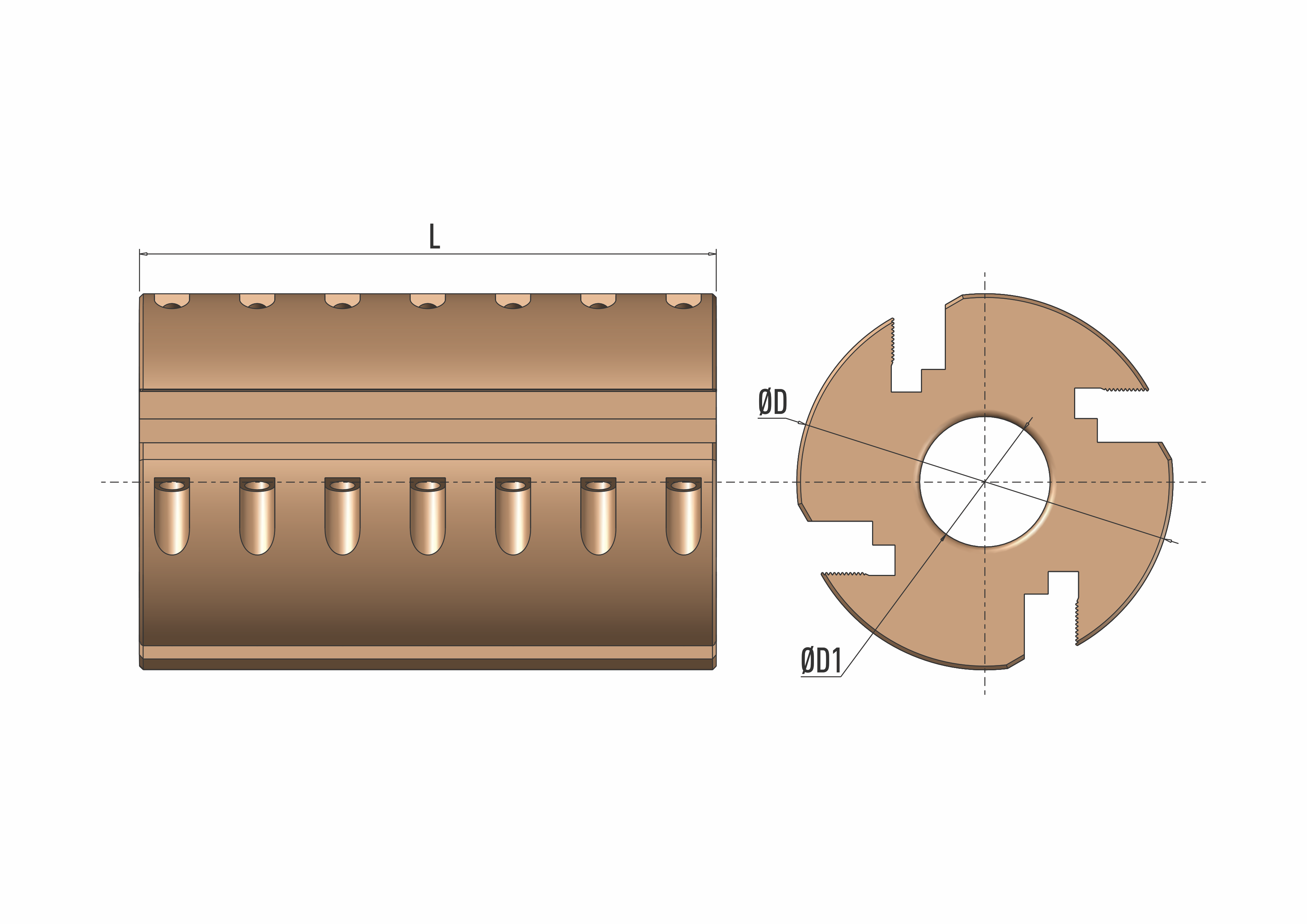 Straight Bore Cutterhead
